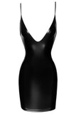 Noir Handmade Mini Powerwetlook Dress | Angel Clothing