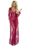 Provocative 7046 Elegant Robe Wine | Angel Clothing