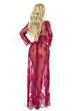 Provocative 7046 Elegant Robe Wine | Angel Clothing