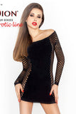 Passion BS025 Mesh Dress Black | Angel Clothing