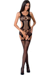 Passion Bodystocking BS066 Black | Angel Clothing