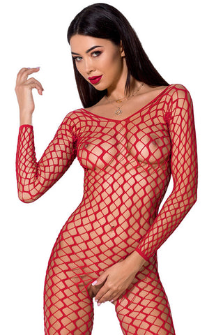 Passion Bodystocking BS068 Red | Angel Clothing