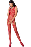 Passion Bodystocking BS070 Red | Angel Clothing