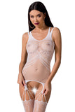 Passion Bodystocking BS070 White | Angel Clothing