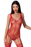 Passion Bodystocking BS074 Red | Angel Clothing