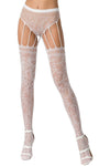 Passion Lingerie S003 Stockings White | Angel Clothing