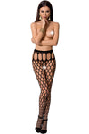 Passion Lingerie S021 Stockings Black | Angel Clothing