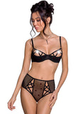 Passion Lovelia Bikini Lingerie Set Black | Angel Clothing