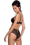 Passion Lovelia Bikini Lingerie Set Black | Angel Clothing