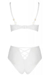 Passion Lovelia Bikini Lingerie Set White | Angel Clothing