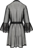 Passion Lovelia Penignoir Dressing Gown Black | Angel Clothing