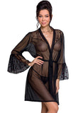 Passion Lovelia Penignoir Dressing Gown Black | Angel Clothing