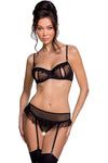 Passion Lovelia Lingerie Set Black | Angel Clothing