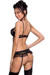 Passion Lovelia Lingerie Set Black | Angel Clothing