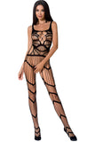 Passion Bodystocking BS058 Black | Angel Clothing