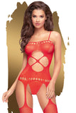 Penthouse Hot Nightfall Red Bodystocking | Angel Clothing