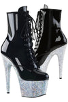 Pleaser ADORE-1020LG Boots Silver Glitter