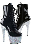 Pleaser ADORE-1020LG Boots Silver Glitter