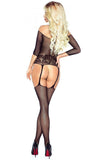 Provocative Black Bodystocking 4182 | Angel Clothing