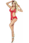 Provocative Lace Indulgence Body Red | Angel Clothing