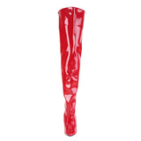 Pleaser SEDUCE 3010 Boots Red | Angel Clothing