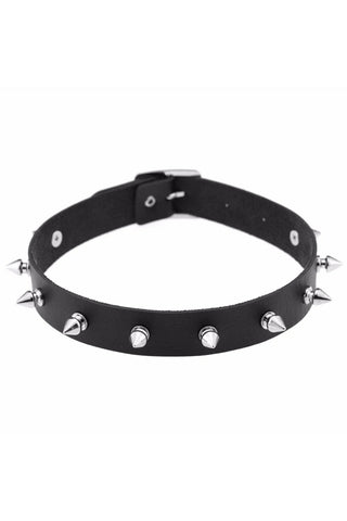 Black Gothic Spike Collar | Angel Clothing