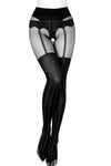 Black Secret BS136 Crotchless Tights | Angel Clothing