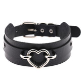 Black Gothic Heart Collar | Angel Clothing