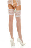 Beauty Night Romance Stockings White | Angel Clothing