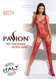 Passion Bodystocking BS074 Red | Angel Clothing