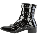 DemoniaCult WARLOCK 70 Patent Boots | Angel Clothing