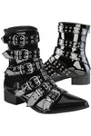 DemoniaCult WARLOCK 70 Patent Boots | Angel Clothing