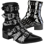 DemoniaCult WARLOCK 70 Patent Boots | Angel Clothing