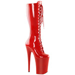 Pleaser INFINITY-2020 Boots Red | Angel Clothing