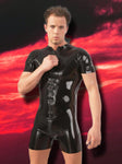 LATE-X Mens Latex Playsuit | Angel Clothing