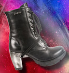 New Rock Black Steel Trail Boots M.TR001-S1 | Angel Clothing