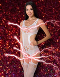 Passion Bodystocking BS066 White | Angel Clothing