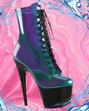 Pleaser ADORE-1020SHG Purple-Green / Black | Angel Clothing