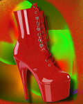 Pleaser ADORE 1020 Boots Red | Angel Clothing