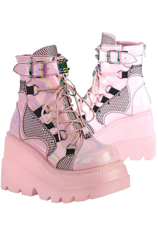 DemoniaCult Shaker 60 Pink Boots | Angel Clothing