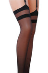 Passion Nero Black Stockings ST002 | Angel Clothing