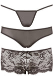 Cottelli Lingerie 3 Panty Set (M) | Angel Clothing